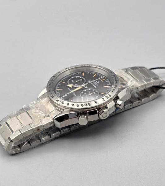 Premium Stainless Steel Grey Textured Heritage Multi-Function Luxury Watch