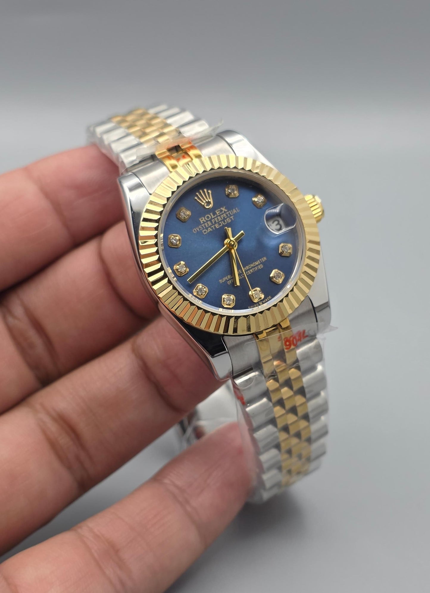 Luxury Blue Dial Ladies Edition – Two Tone Classic