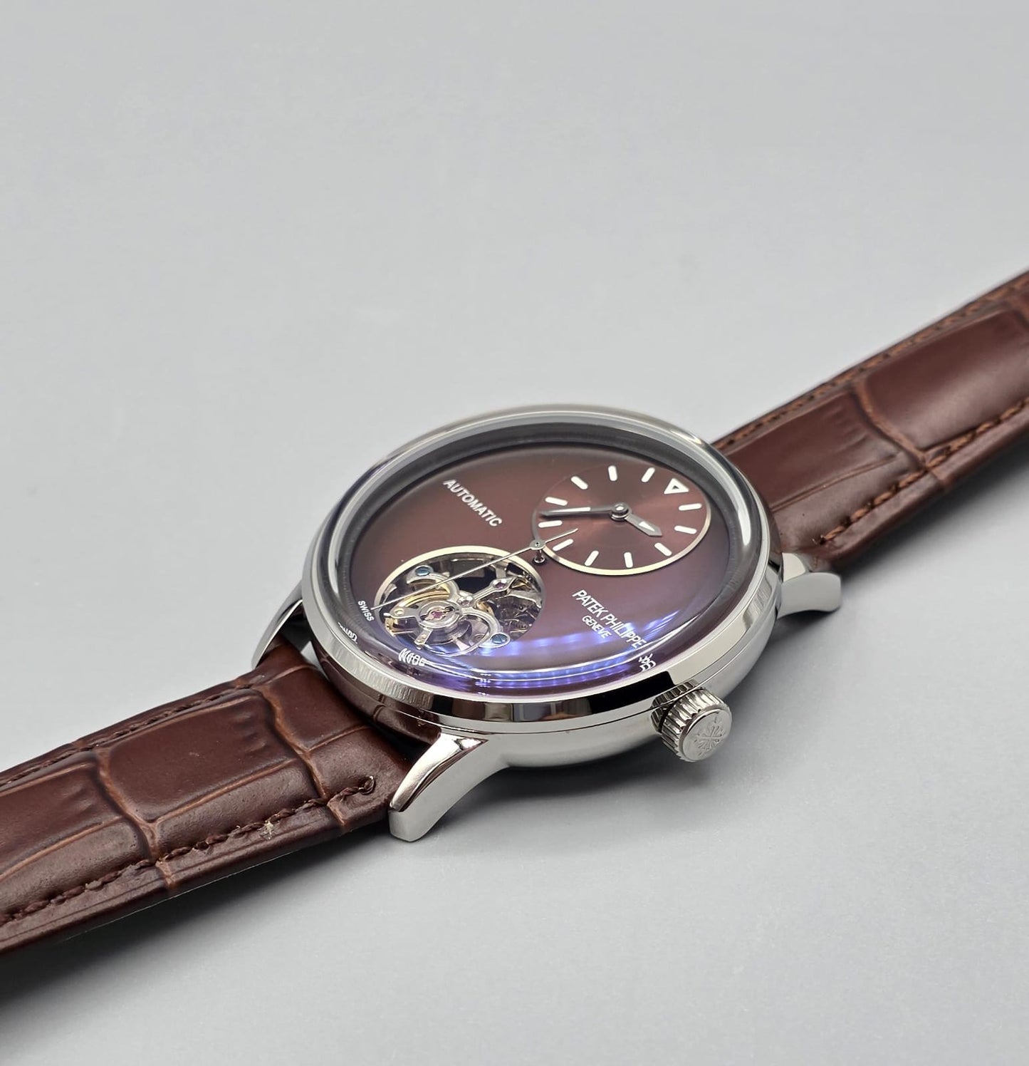 Classic Open Heart Brown Dial Automatic