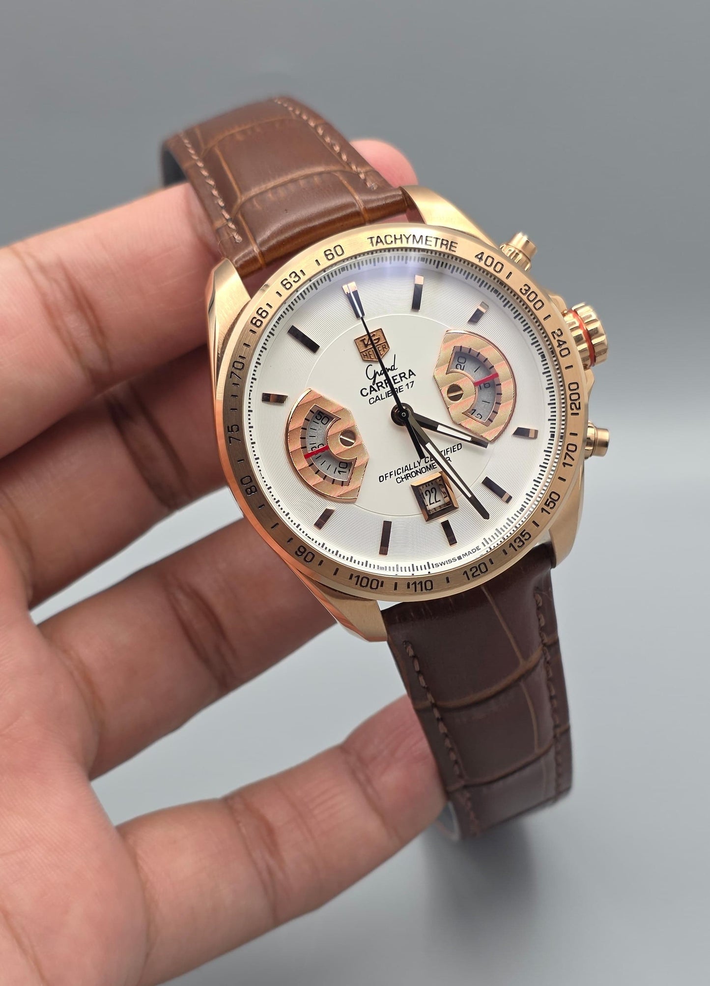 Premium Chronograph Leather Watch – Executive Style