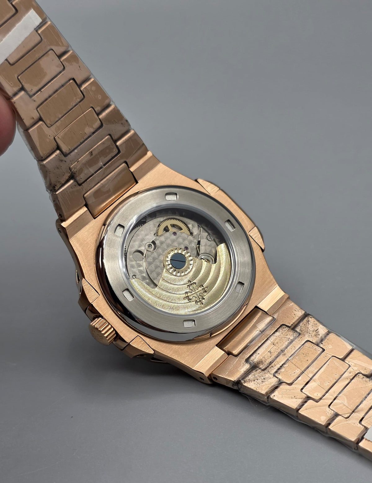 Premium Rose Gold Gradient Green Dial Luxury Automatic Watch