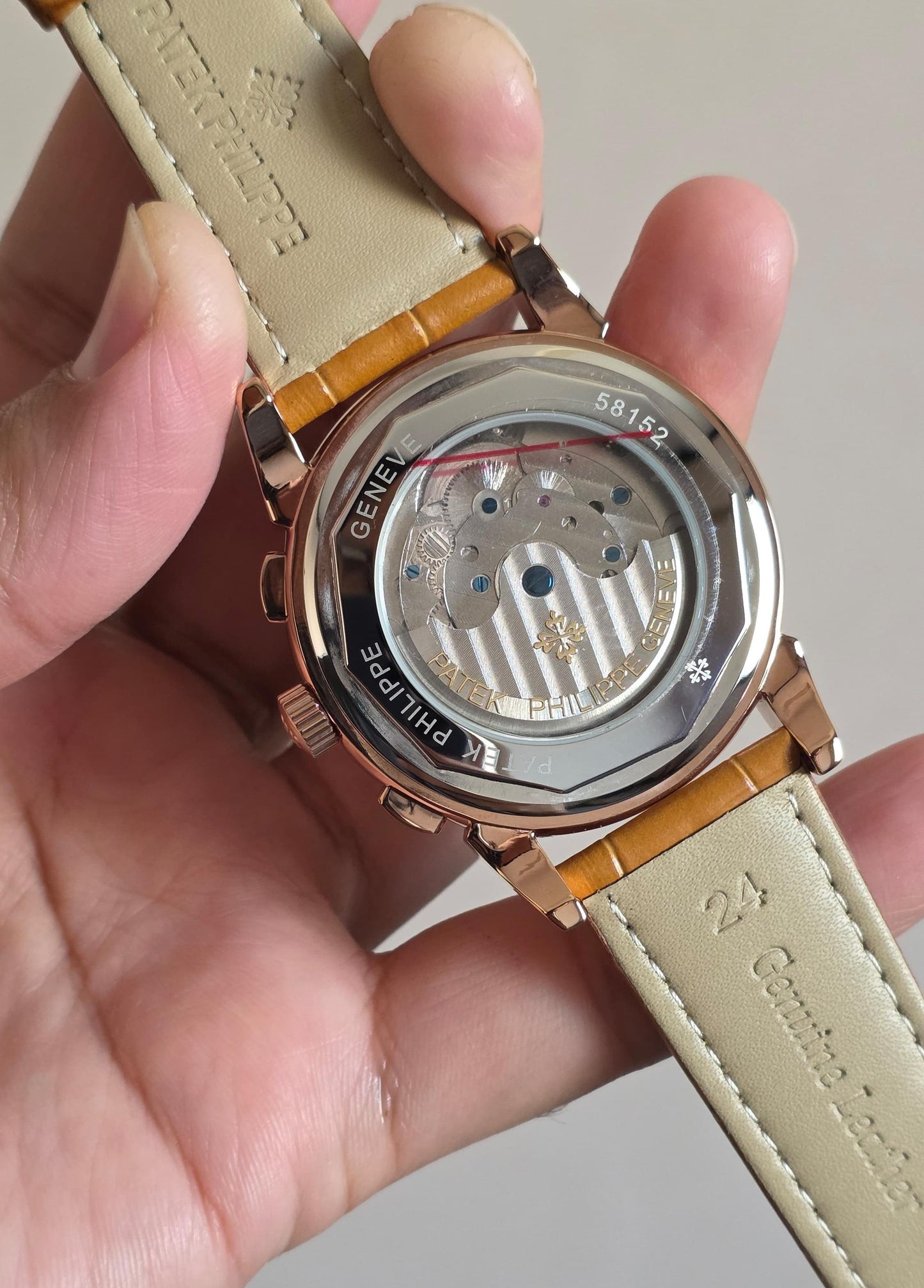 Luxury Automatic Watch – Rose Gold Perpetual Calendar