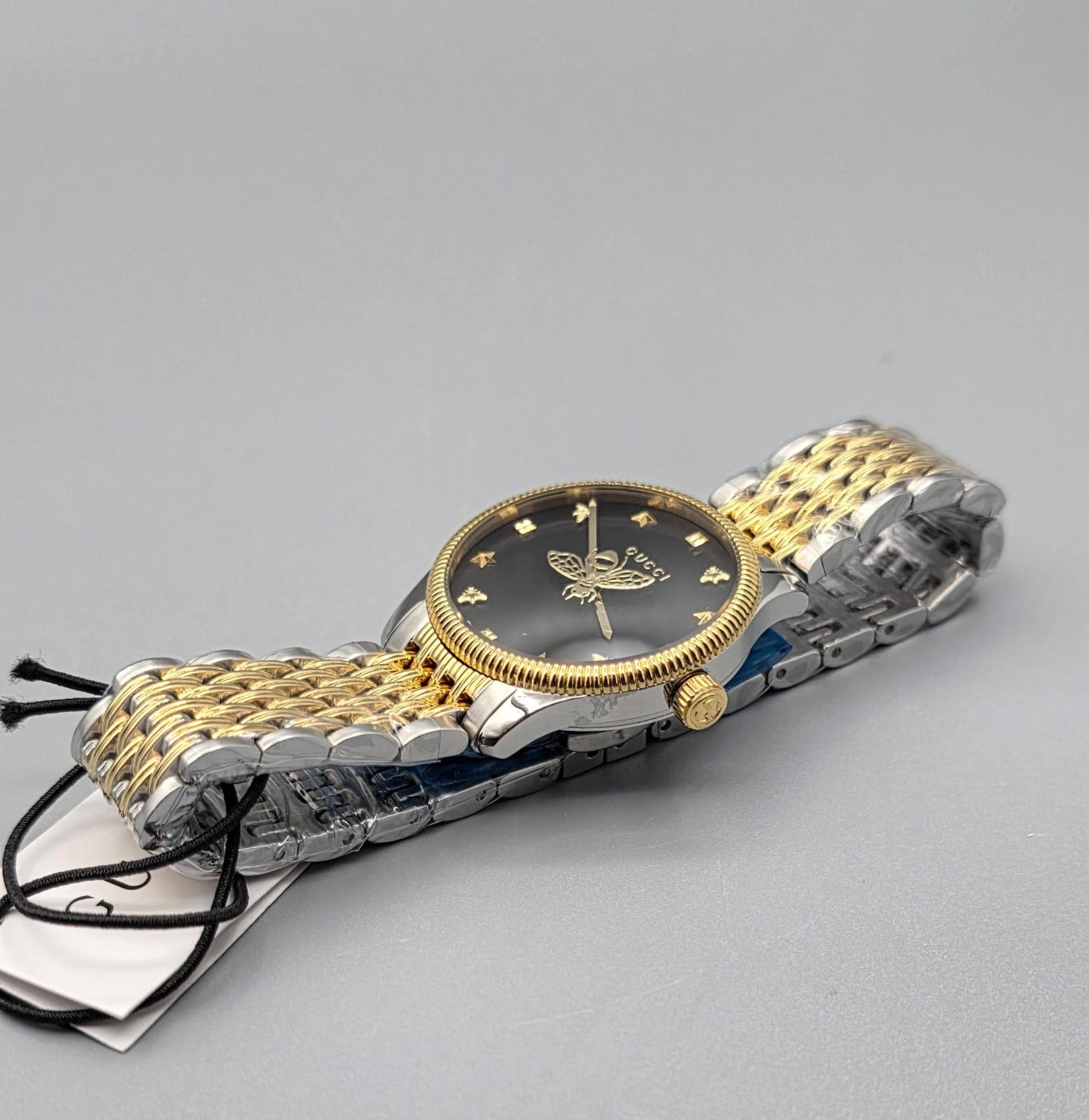Luxury Ladies Watch – Two-Tone Black Dial Edition