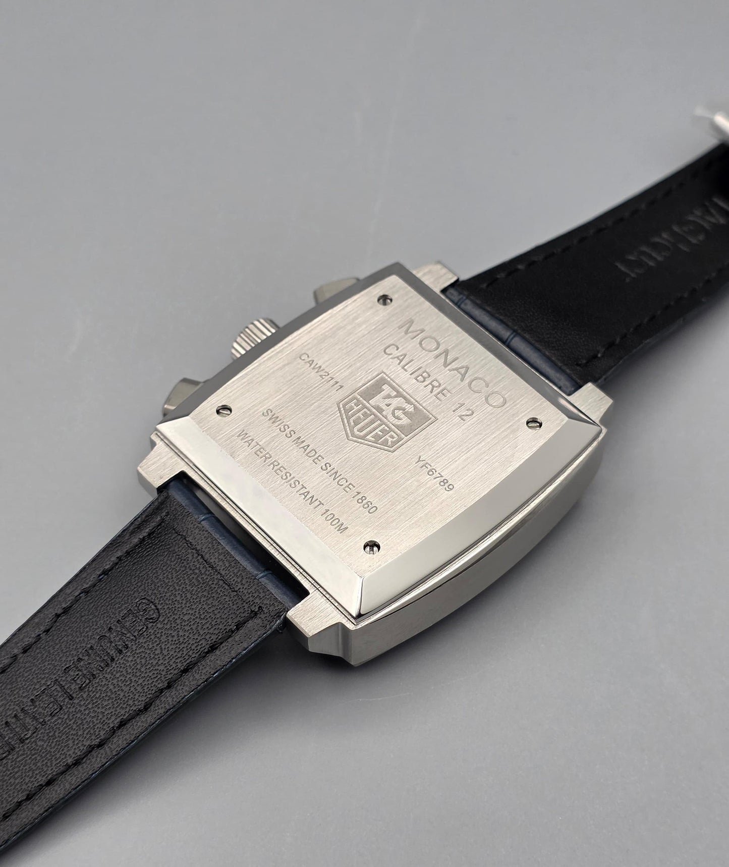 Luxury Square Chronograph Watch – Black Dial Edition