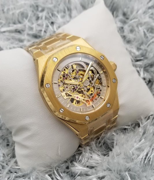 High Quality Luxury Branded Watch - Gold