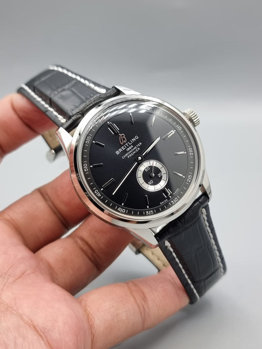 High Quality Luxury Branded Watch - Silver & Black