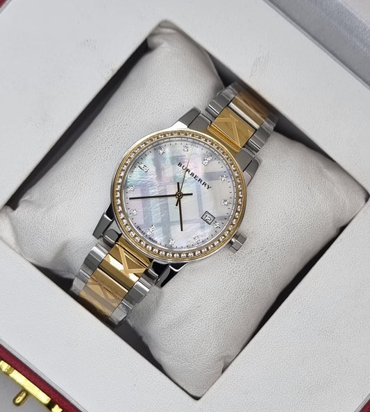 High Quality Luxury Branded Watch - Gold & Silver