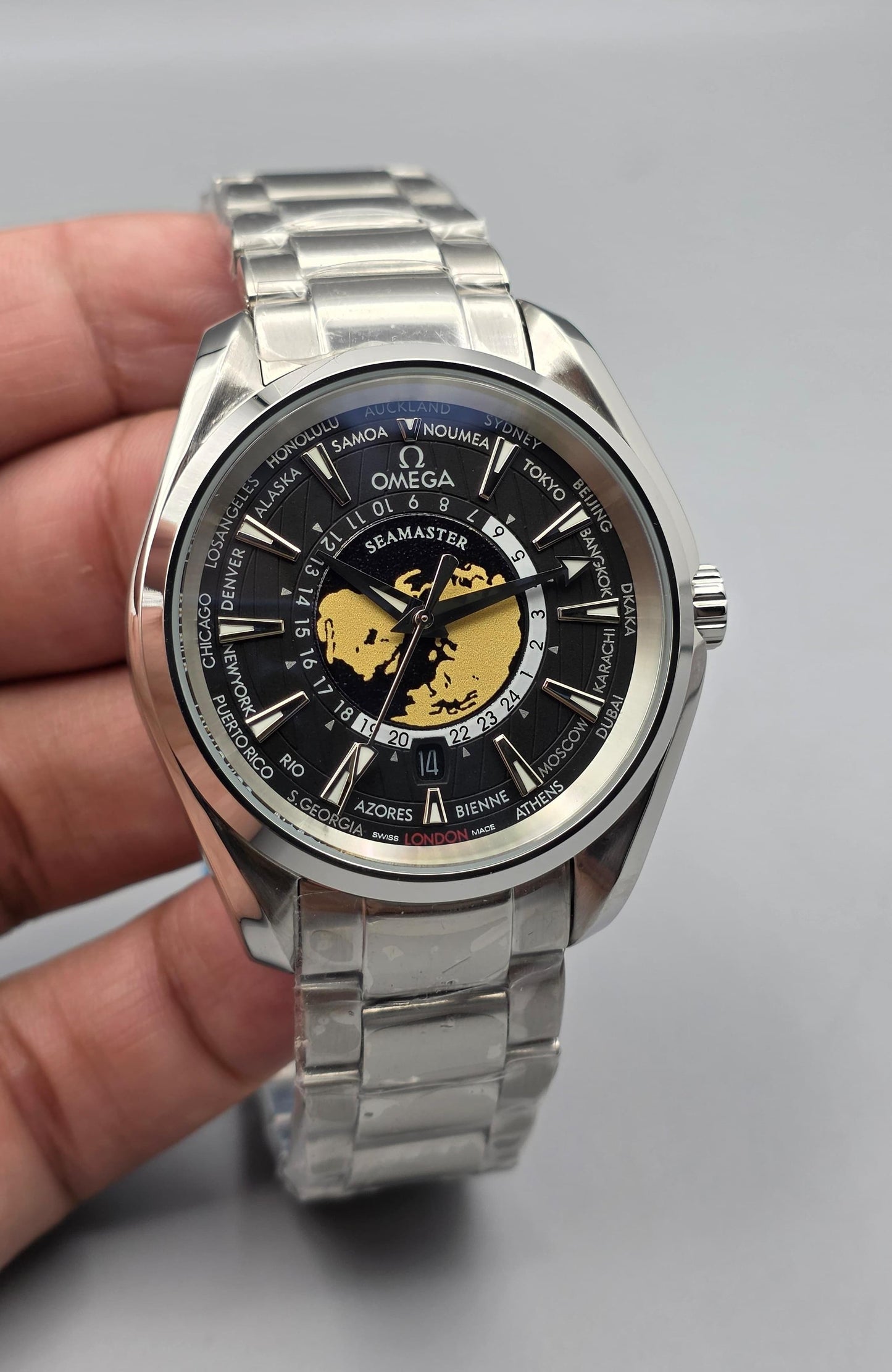 Luxury Automatic Steel – Yellow Map Edition