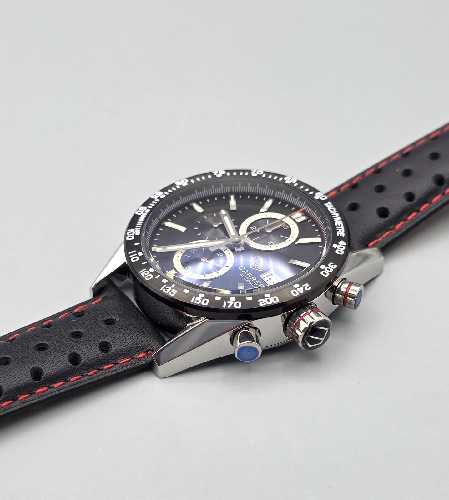 Luxury Black Chronograph Watch