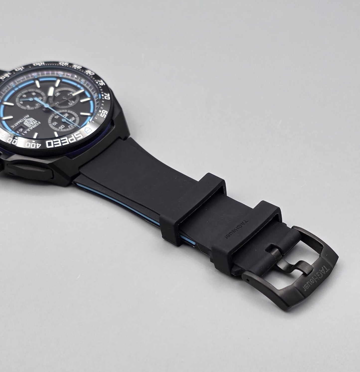 Premium Black & Blue Sport Chronograph Watch