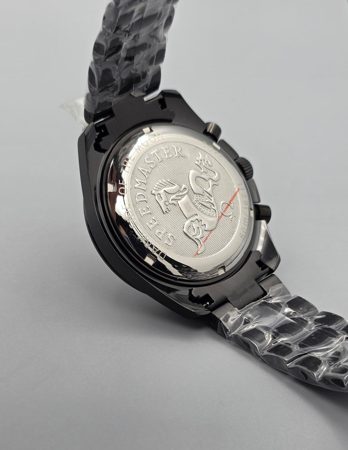 Premium All-Black & Gold Accent Multi-Function Luxury Watch