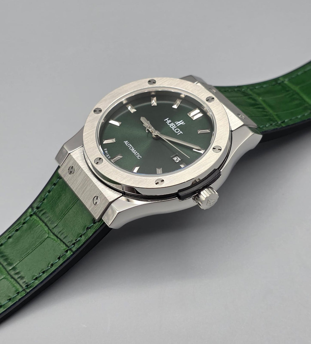 Premium Green Dial Automatic Luxury Watch – Silver Stainless Steel