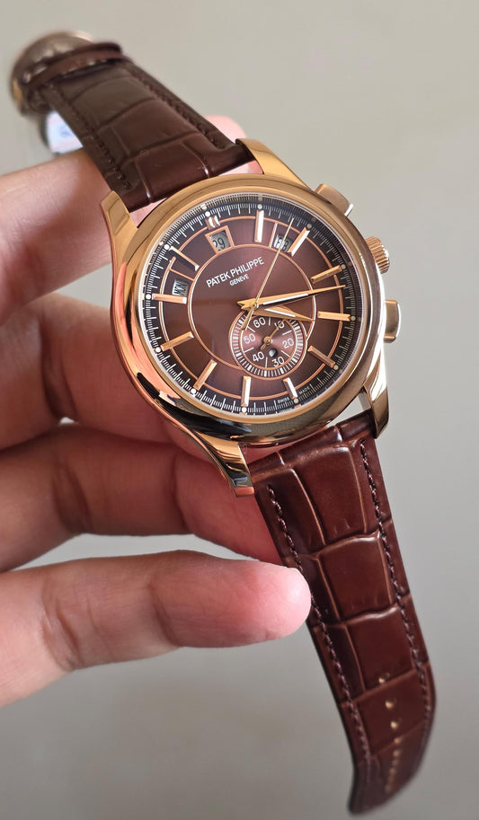 Luxury Automatic Watch – Rose Gold Annual Calendar