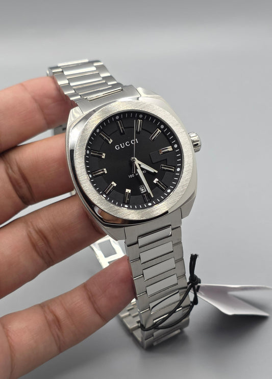 Luxury Sunburst Black Dial Steel