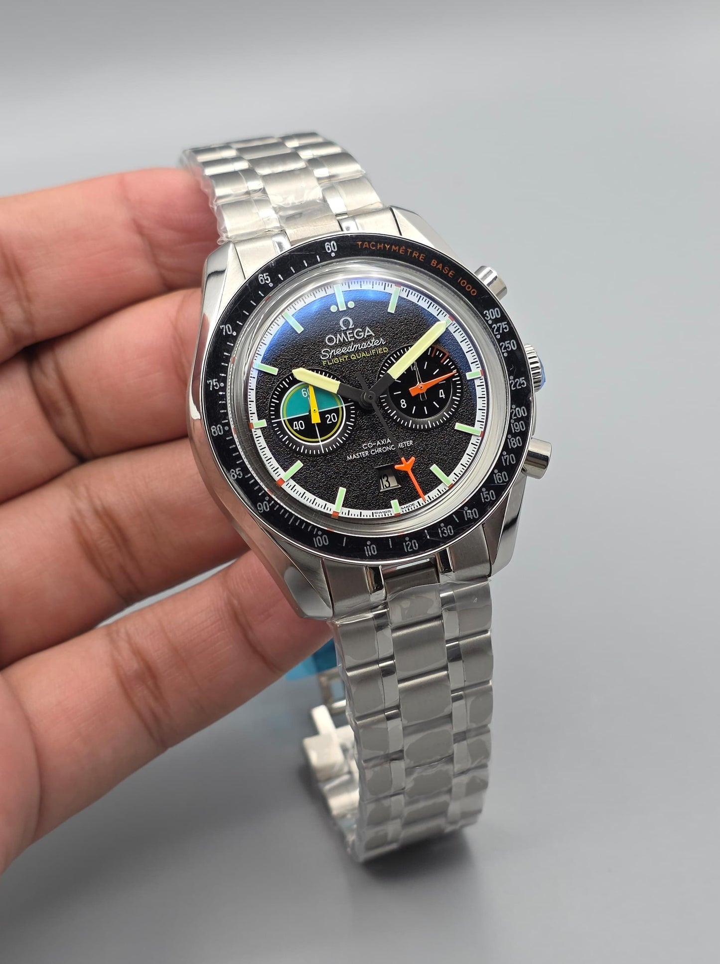Black Dial Automatic Stainless Steel Watch