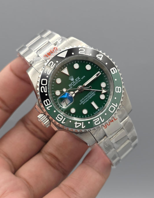 Luxury Green Dial GMT Watch