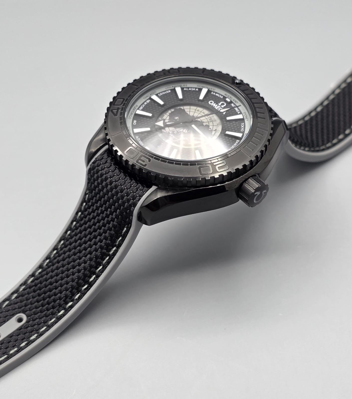 Premium Black World-Time Automatic Watch