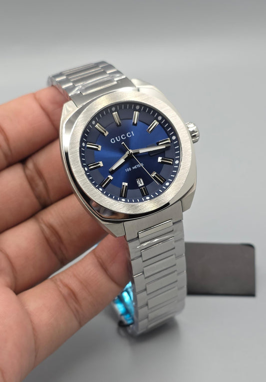 Luxury Sunburst Blue Dial Steel