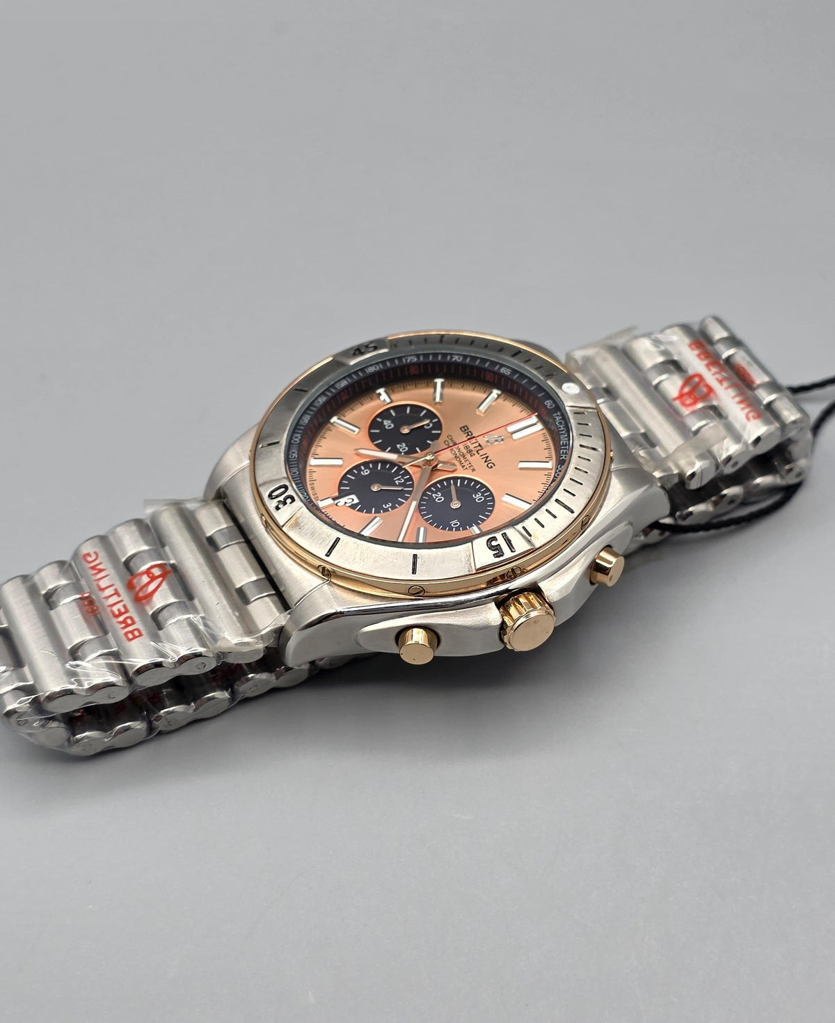 Premium Two-Tone Copper / Salmon Dial Chronomat Luxury Watch