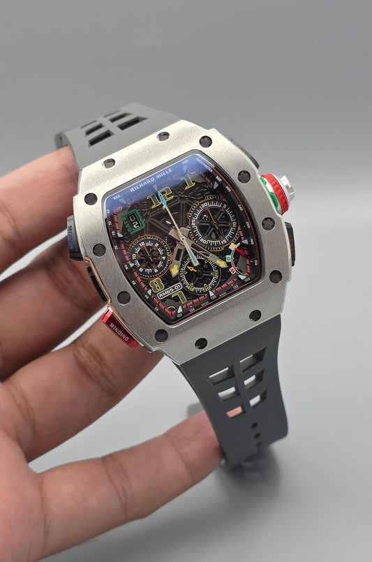 Premium Skeleton Dial Chronograph Tonneau Luxury Watch