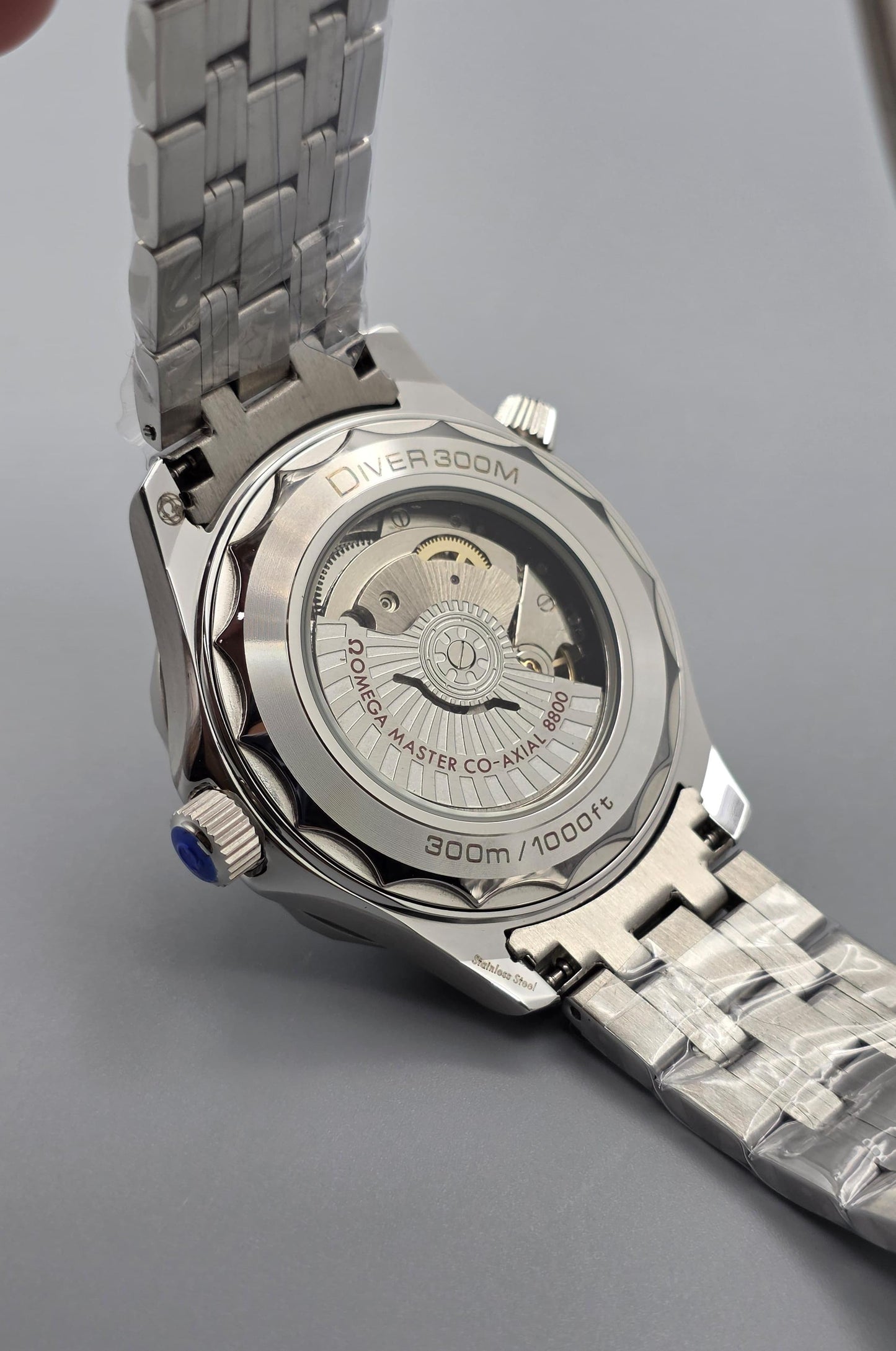 Luxury Grey Blue Diver Automatic – Steel Edition