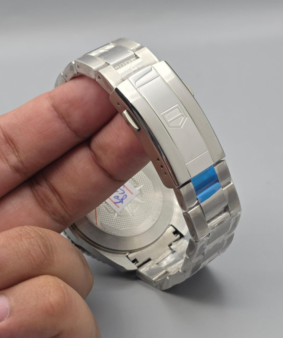 Premium Stainless Steel Red Gradient Automatic Luxury Watch