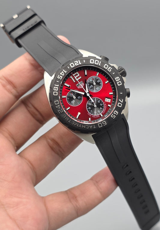 High Quality Luxury Branded Watch - Silver & Black