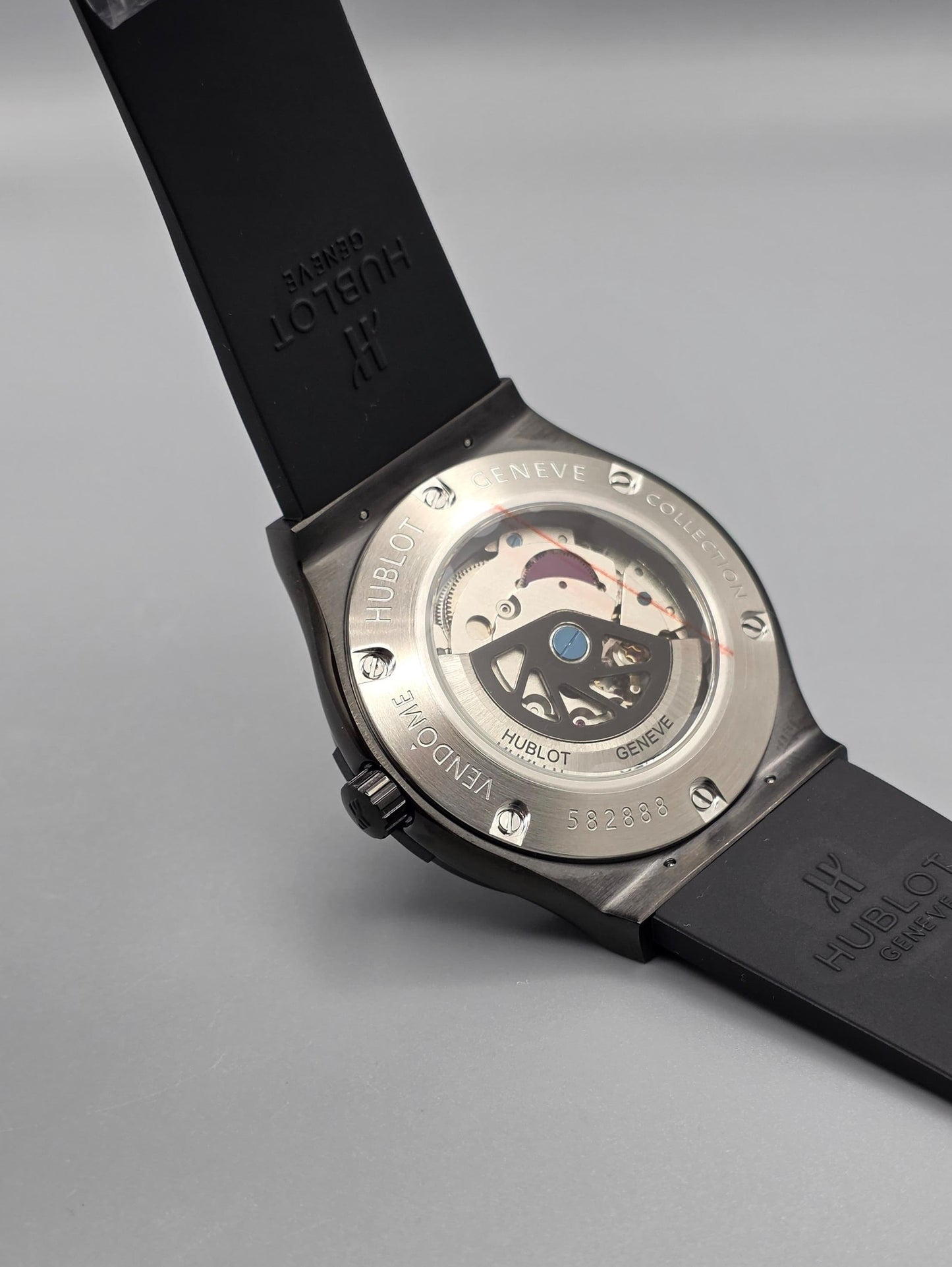 Premium All-Black Matte Rubber Strap Watch