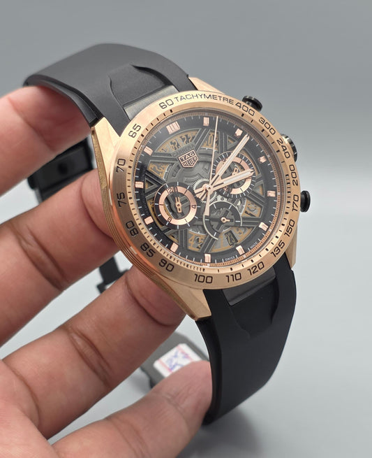 Luxury Chronograph Watch – Rose Gold Edition