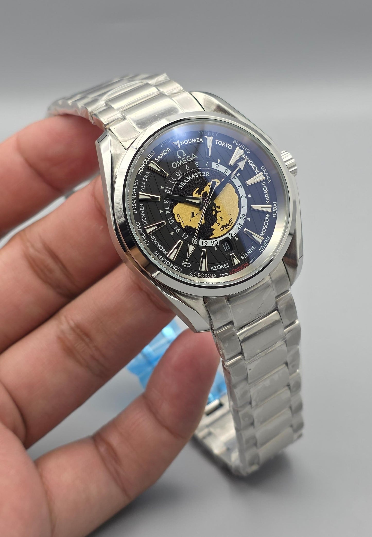 Luxury Automatic Steel – Yellow Map Edition