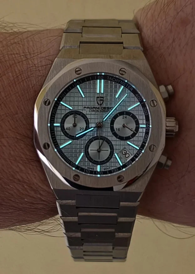 Pagani Design PD-1707 Chronograph-Steel Ice Blue