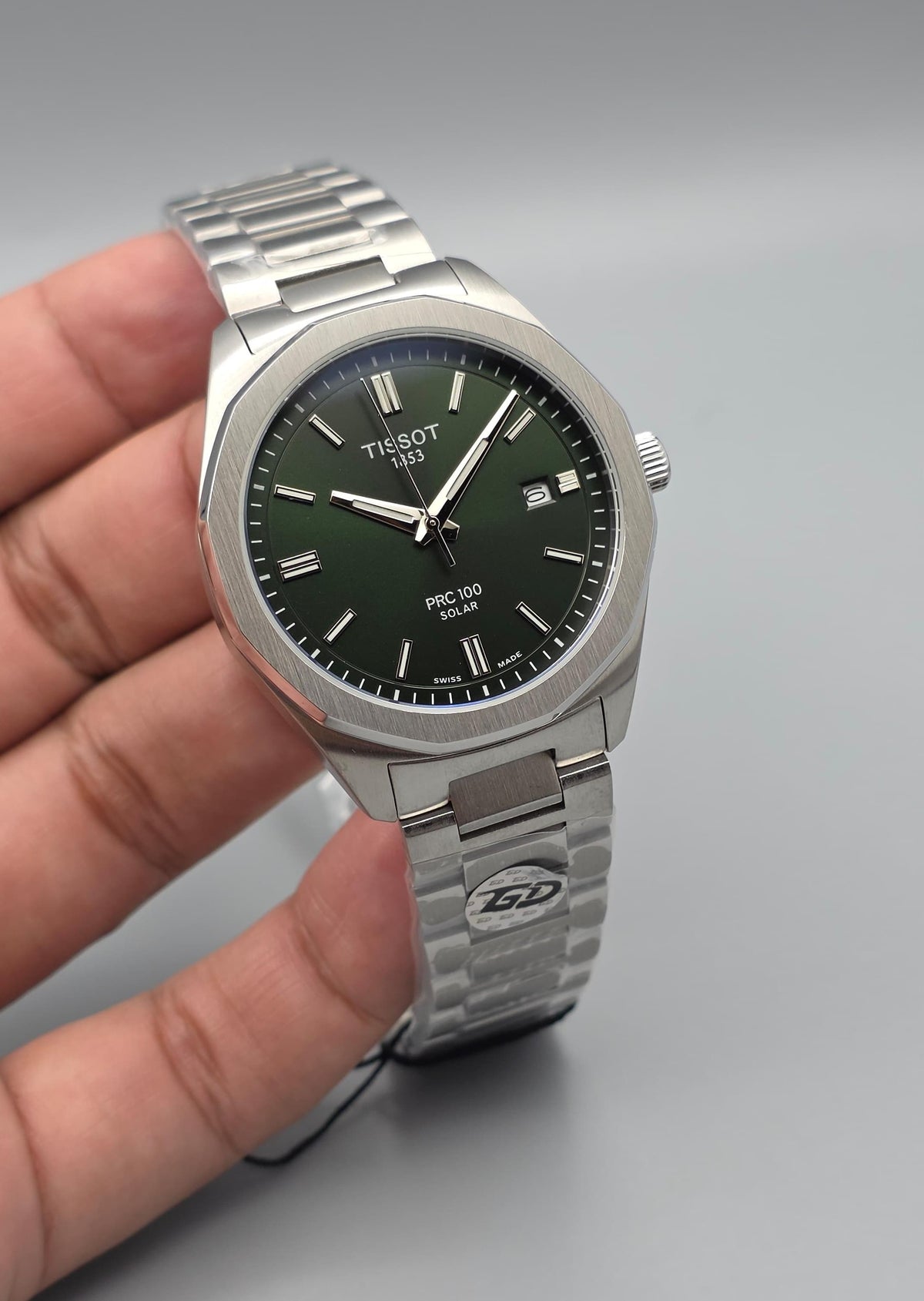 Premium Stainless Steel Emerald Green Octagonal Automatic Luxury Watch