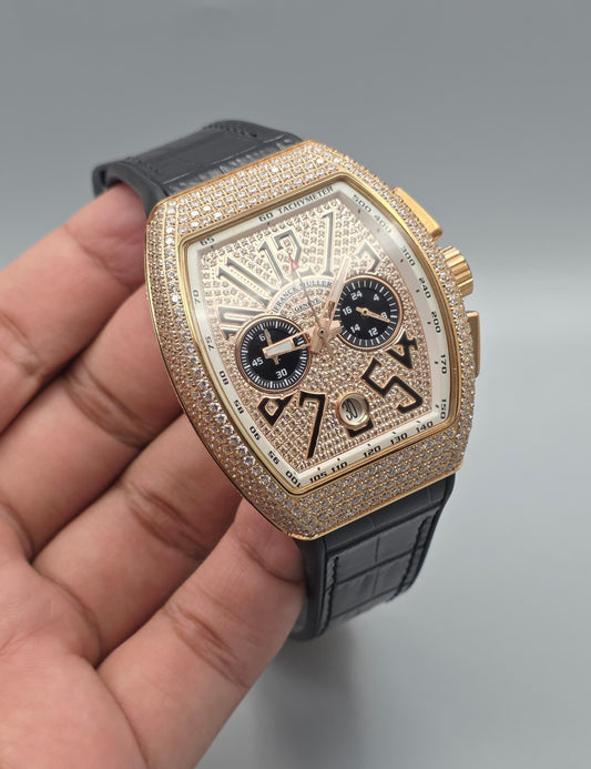 Premium Iced-Out Chronograph Luxury Watch