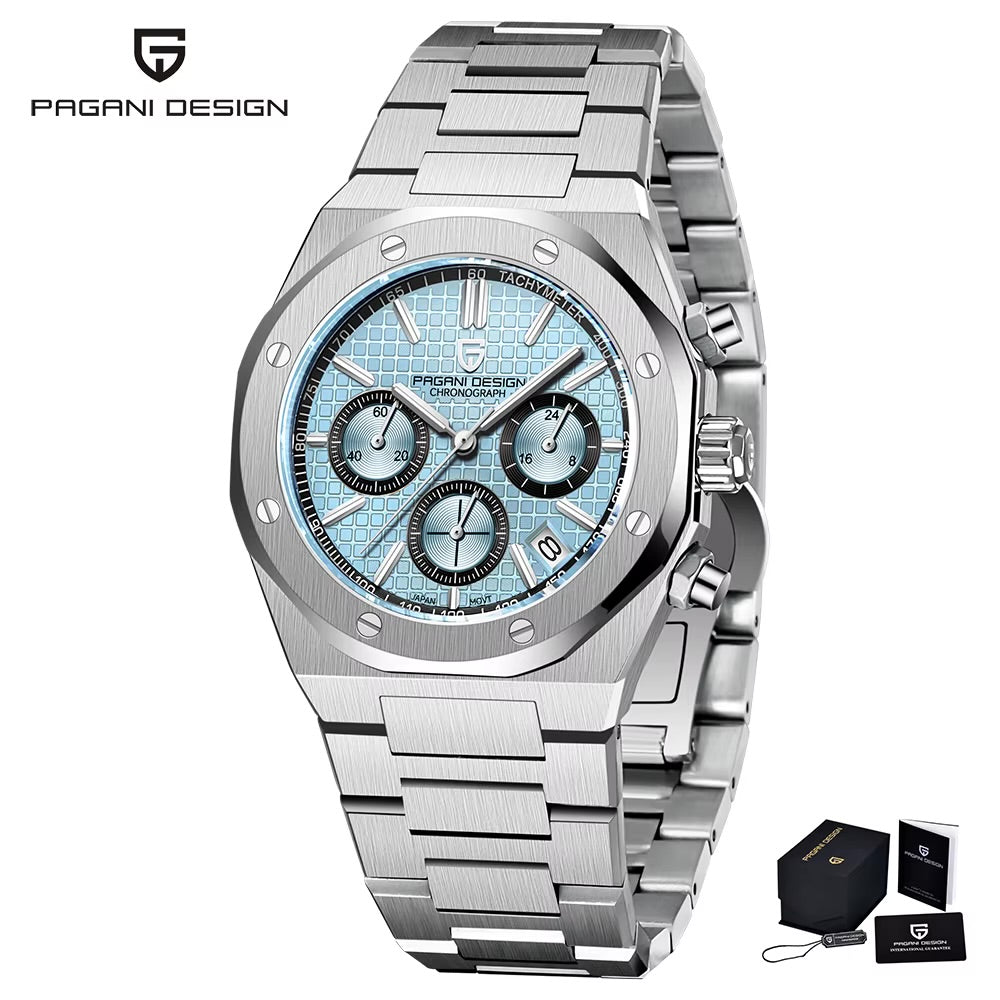 Pagani Design PD-1707 Chronograph-Steel Ice Blue