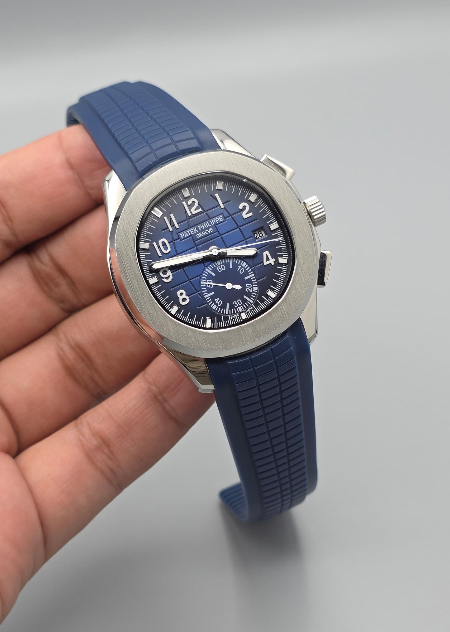 Luxury Midnight Blue & Steel Automatic – Sport Elegance Edition