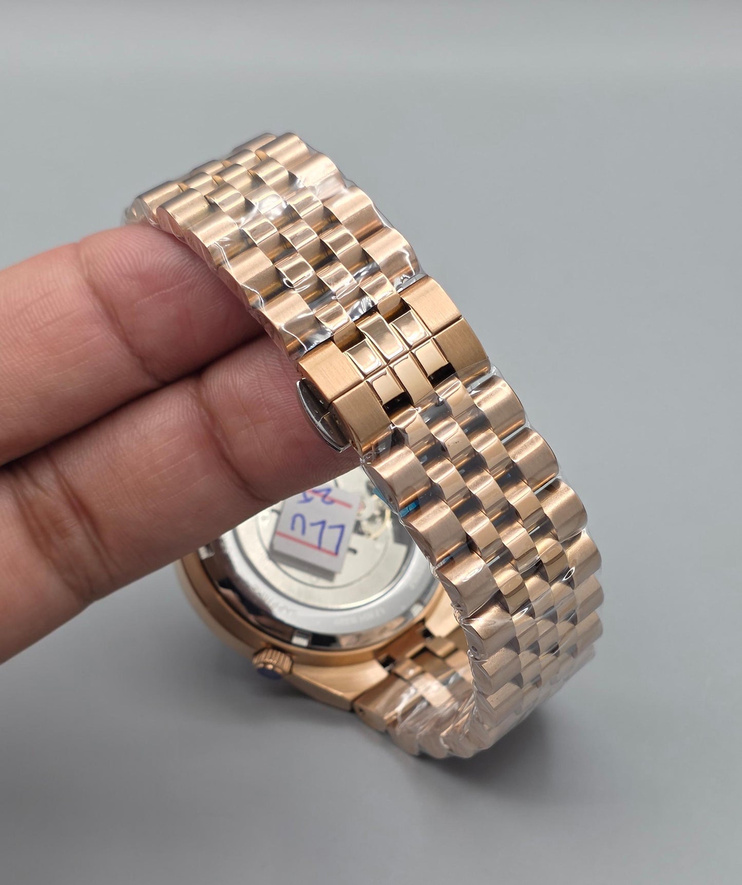 Luxury Smoky Green Automatic – Full Rose Gold Edition