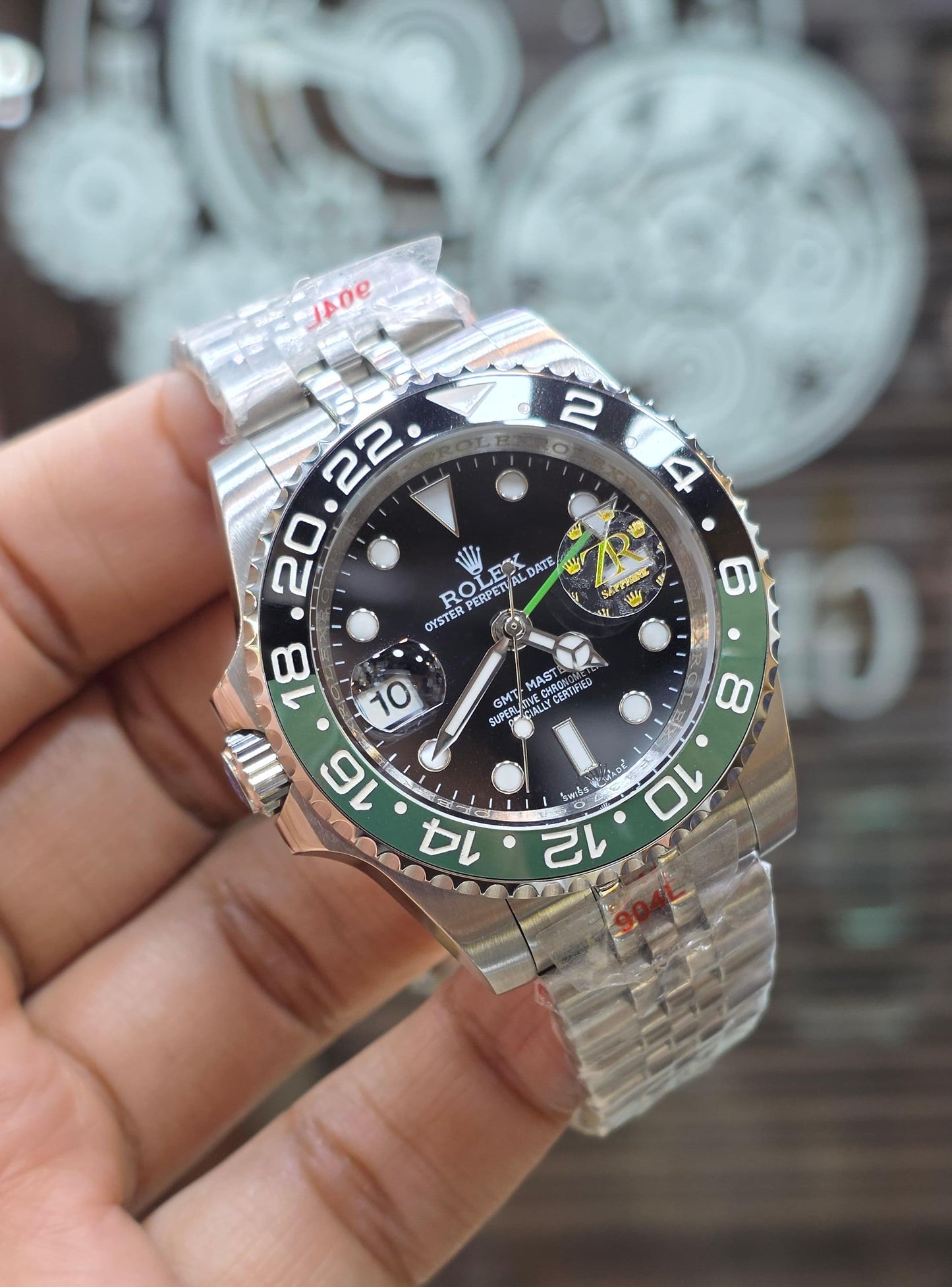 Luxury Black Dial GMT Watch