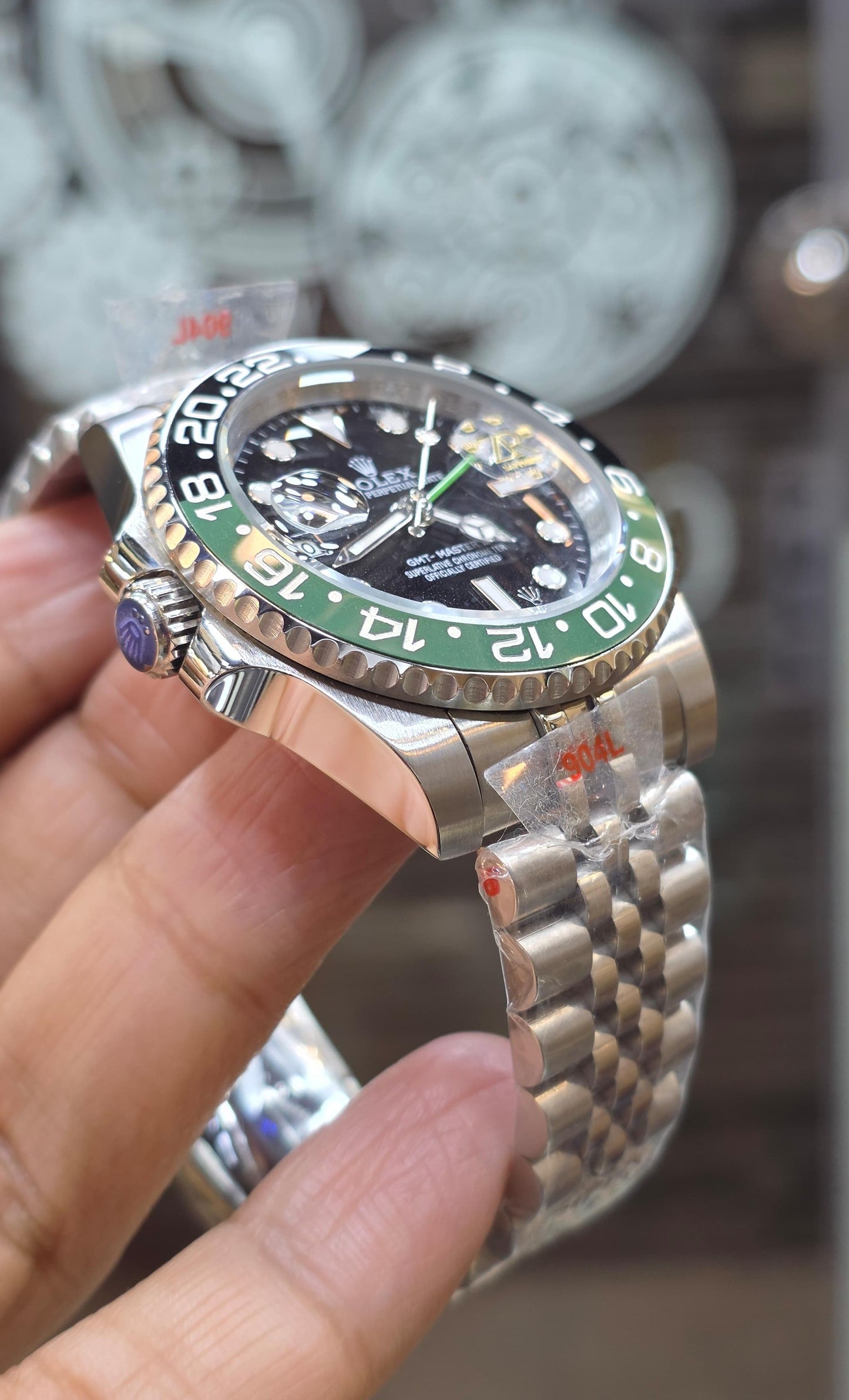 Luxury Black Dial GMT Watch