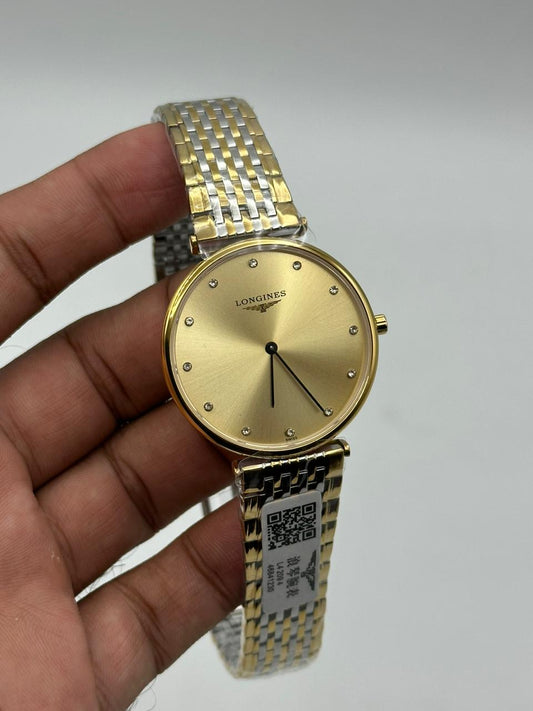 High Quality Luxury Branded Watch - Gold & Silver