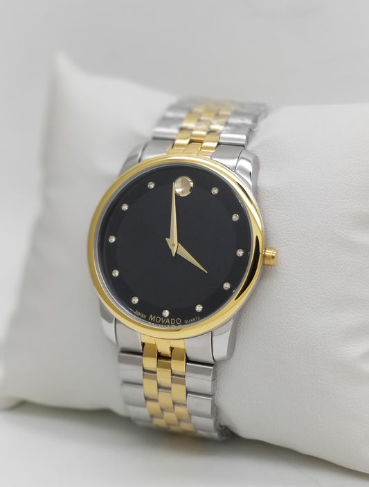 High Quality Luxury Branded Watch - Golden & Silver