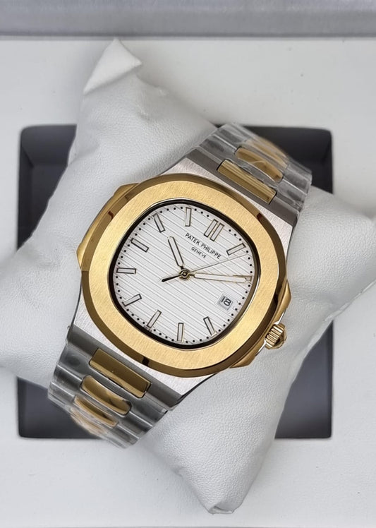High Quality Luxury Branded Watch - Gold & Silver