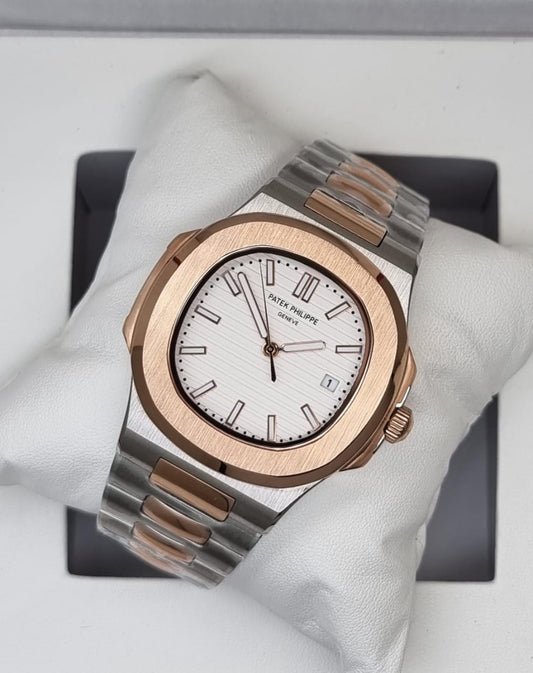 High Quality Luxury Branded Watch - Rose & Silver