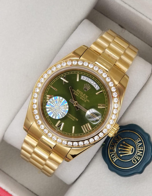 High Quality Luxury Branded Watch - Gold