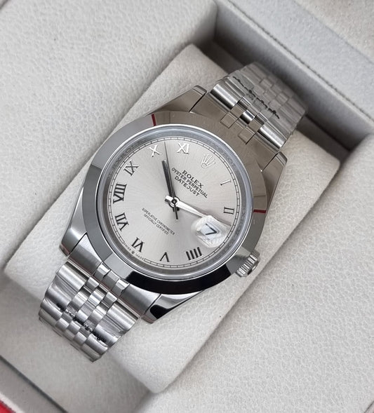 High Quality Luxury Branded Watch - Silver
