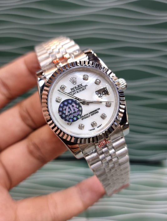 High Quality Luxury Branded Watch - Silver