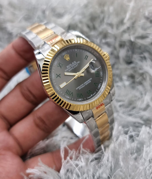 High Quality Luxury Branded Watch - Gold & Silver