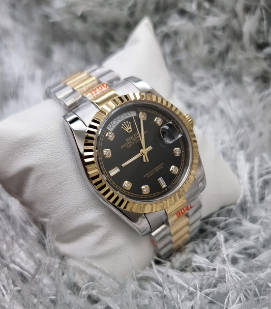 High Quality Luxury Branded Watch - Silver & Gold