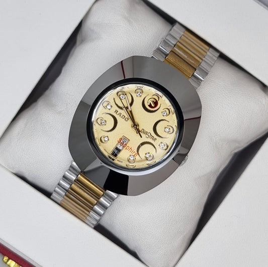 High Quality Luxury Branded Watch - Gold & Silver
