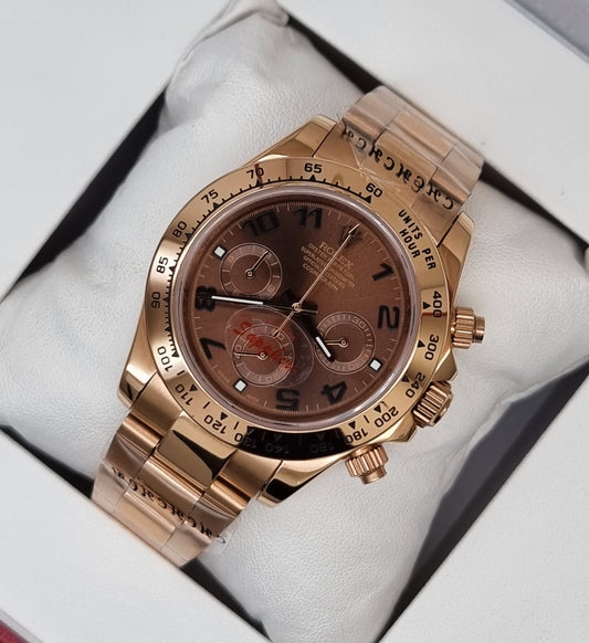 High Quality Luxury Branded Watch - Rose Gold