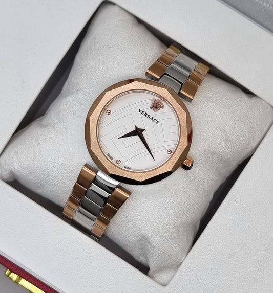 High Quality Luxury Branded Watch - Rose & Silver